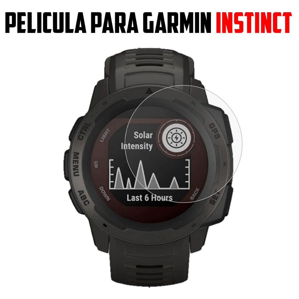 Película de Vidro Temperado Para SmartWatch Garmin Instinct 1 / 2 / Tactical / Dual