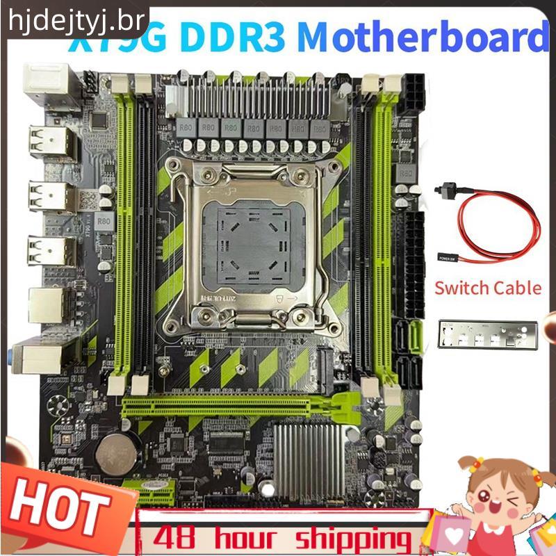 X79G DDR3 Kit Placa-Mãe Para Jogos LGA2011 4XDDR3 RECC Slots M . 2 NVME PCI-E X16 SATA3.0 X79 Desktop