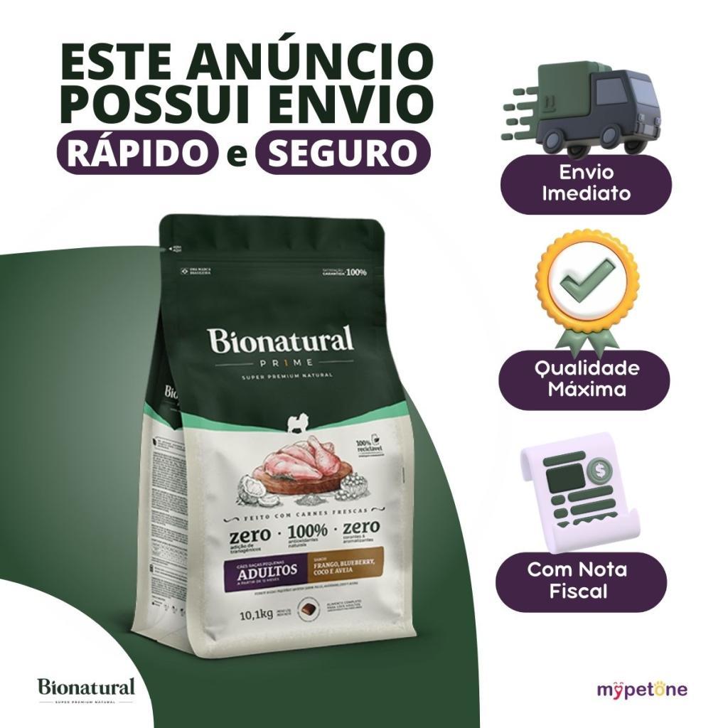 Ração Bionatural Prime Frango Cães Raças Pequenas 10,1kg