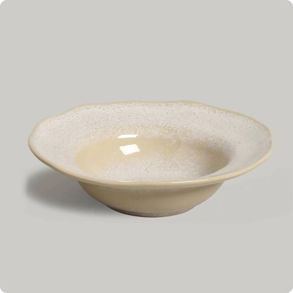 Prato De Entrada/Sobremesa Orgânico Latte 19Cm 250ml - Porto Brasil Original — imagem 2 de 2