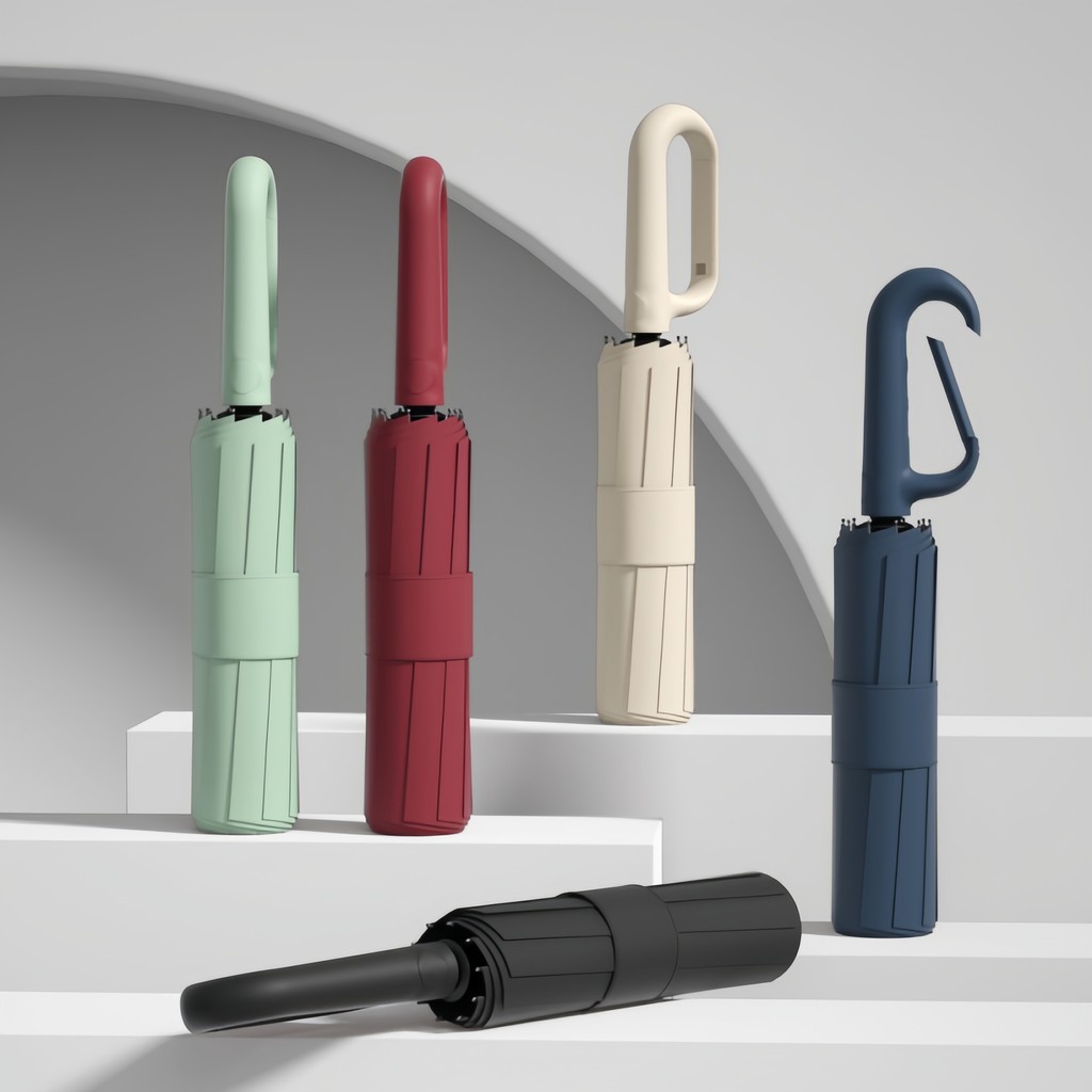 Nova Guarda Chuva Automático  com fivela Abre E Fecha Reforçado Contra Vento Proteção Solar Blackout