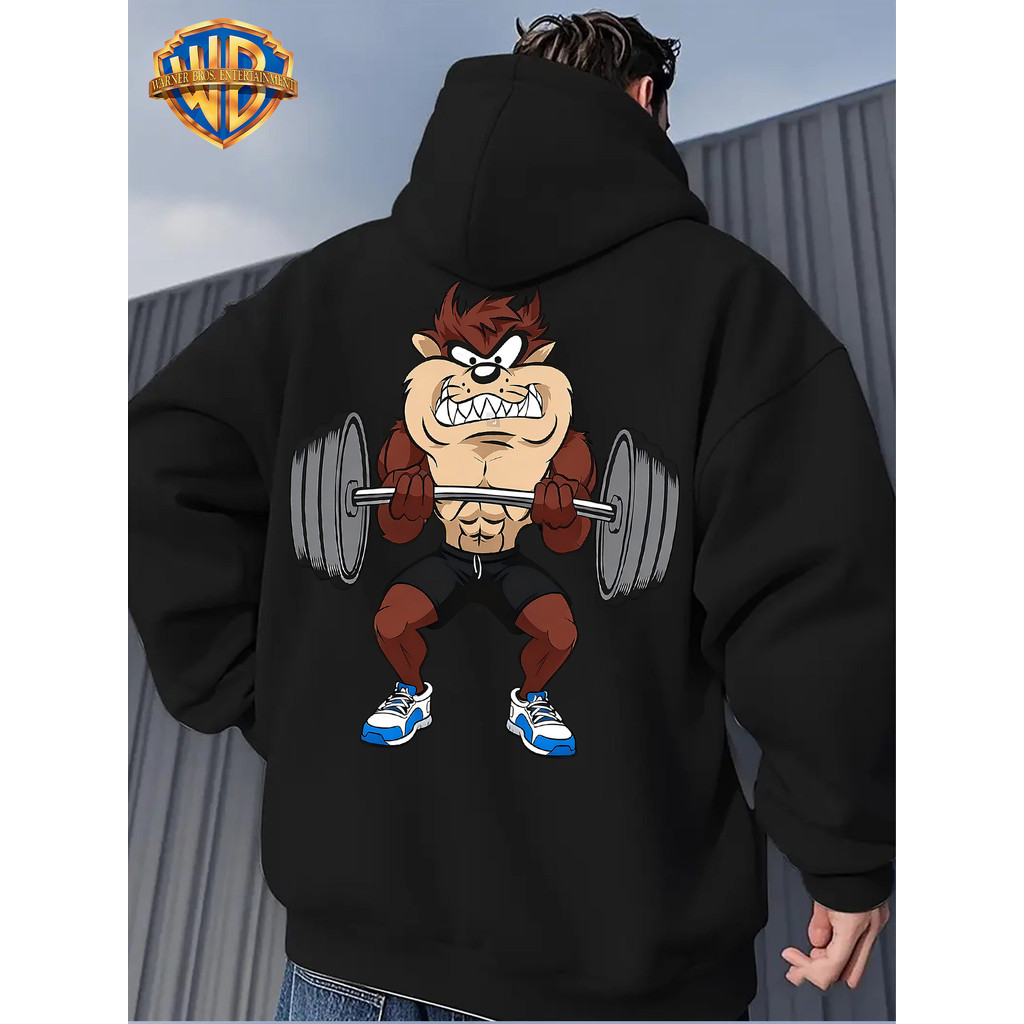 Moletom Unissex Estampa Taz Mania Malhando, Moletom Casual de Inverno, Alta Qualidade, Promoção Envio Rápido