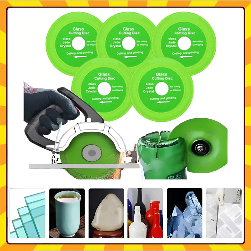 Kit 1/3/5 Discos Diamantado 100mm p/ Cerâmica/Vidro/Porcelanato Areia 15mm c/ Anel 20mm — imagem 1