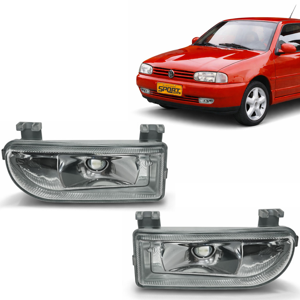 Par De Farol Milha Auxiliar P/ Volkswagen Gol Bola 1995 1999