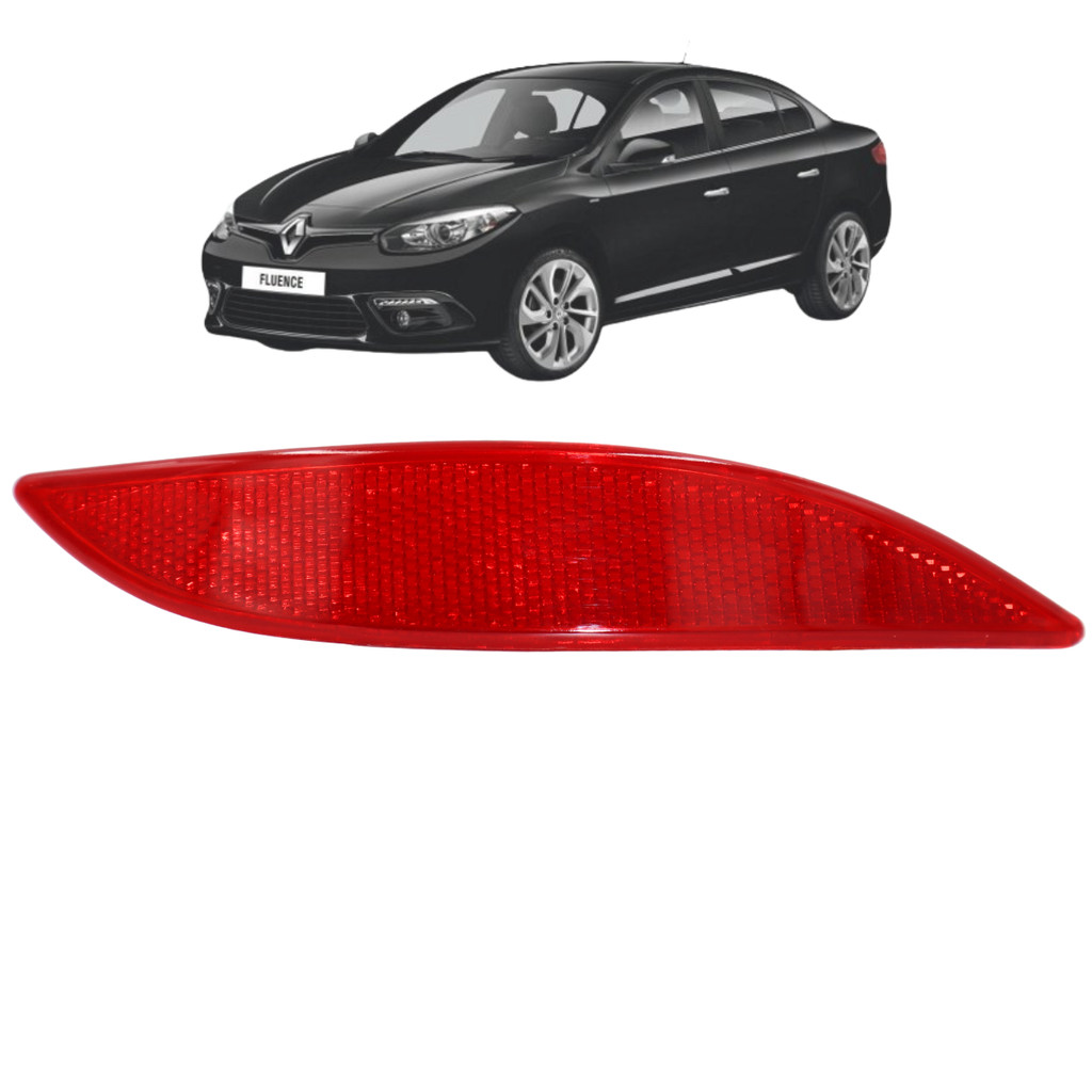 Refletor Para Choque Traseiro Renault Fluence 2011 Até 2017 Lado Esquerdo