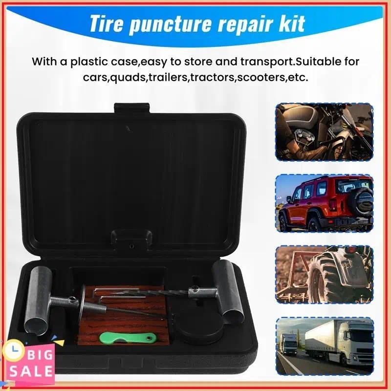 Kit Exclusivo De Reparo De Pneus De Carro , Van , Motocicleta , Bicicleta , Ferramentas , Emergência , Resistente , Sem 