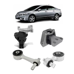 Kit 4 Coxins Motor Cambio Mecânico New Civic 2006 Até 2011