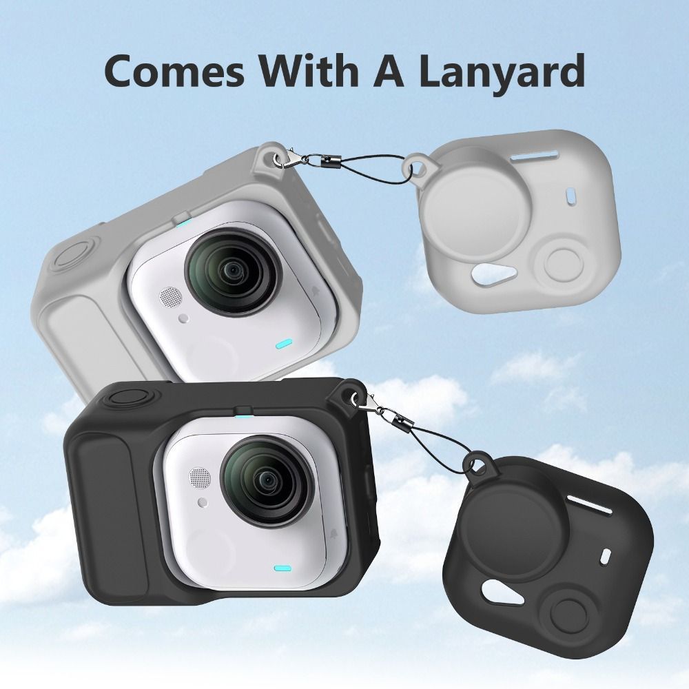 Capa Protetora De Câmera De Ação De Silicone Com Alça De Lente Para Insta360 GO Ultra