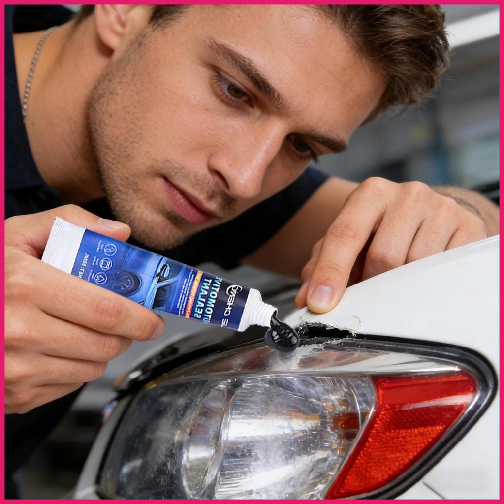 Selante De Costura Para Carro 50ml , Resistente A Altas Temperaturas , Reparo De Carroceria , Adesivo Preto Painel De Ca