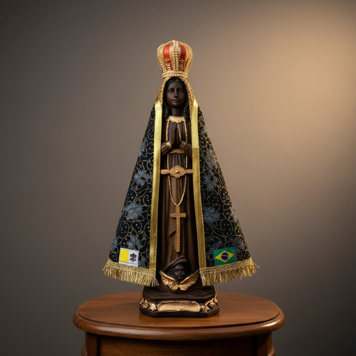 Imagem Nossa Senhora Aparecida 42cm Manto Trabalhado Strass Aparecida