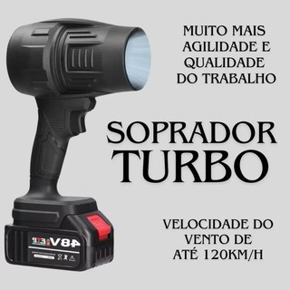 Secador turbo portátil recarregável com bateria de 48V e estojo de armazenamento