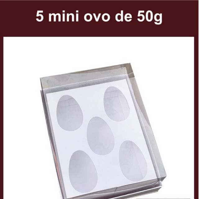 10 und Caixa para ovo de colher com ajuste 150g a 500g pascoa embalagem branca 21x16x10cm