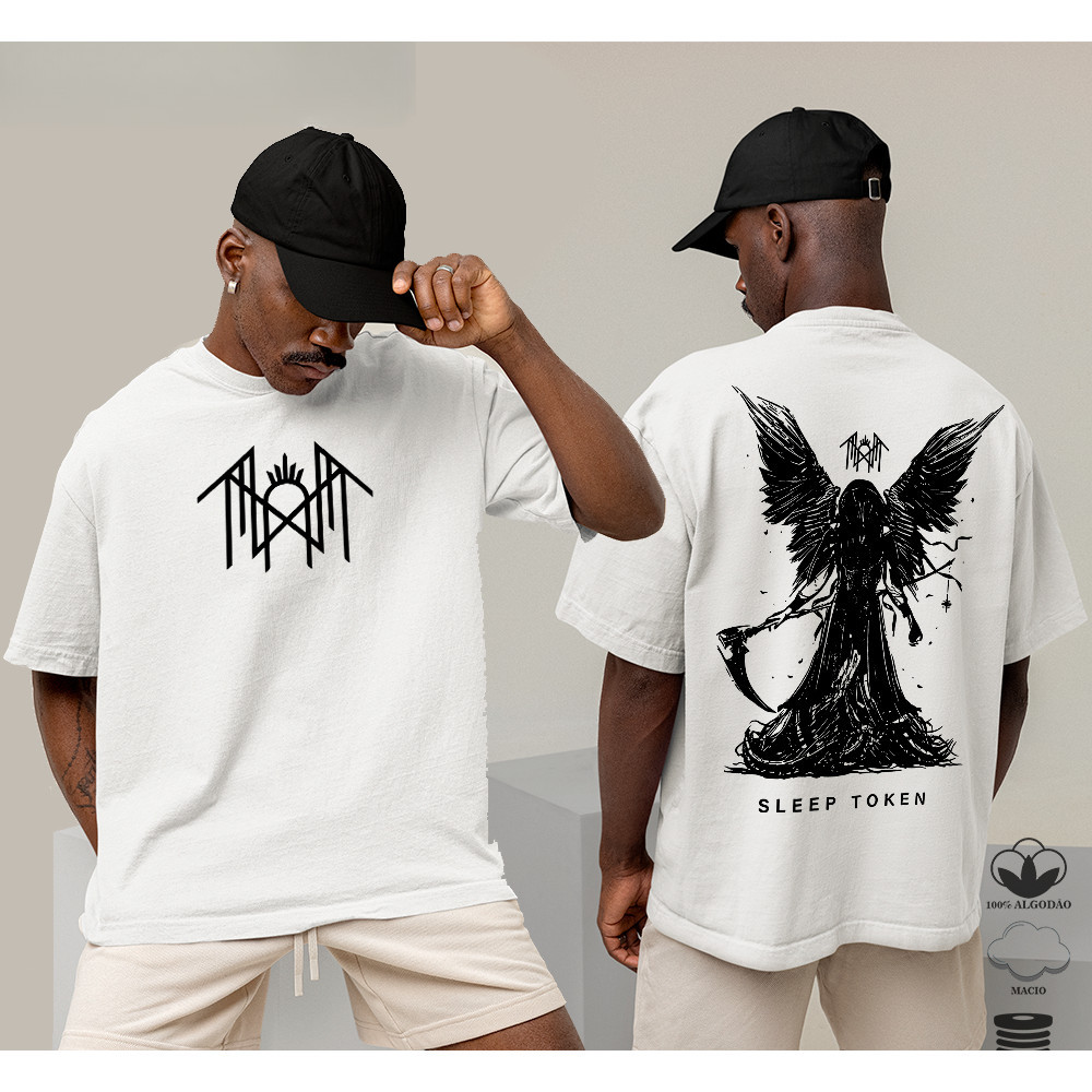 [Camiseta Vintage Masculina Algodão]HYP  Camiseta Básica Chamativa Algodão Ou OVERSIZED Sleep Take Me Back to Eden Token