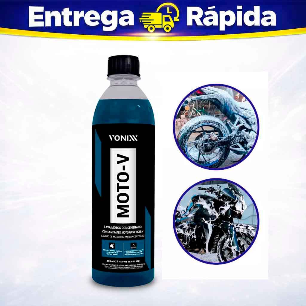 Moto-V Shampoo para Lavar Motos Concentrado Vonixx 500ml