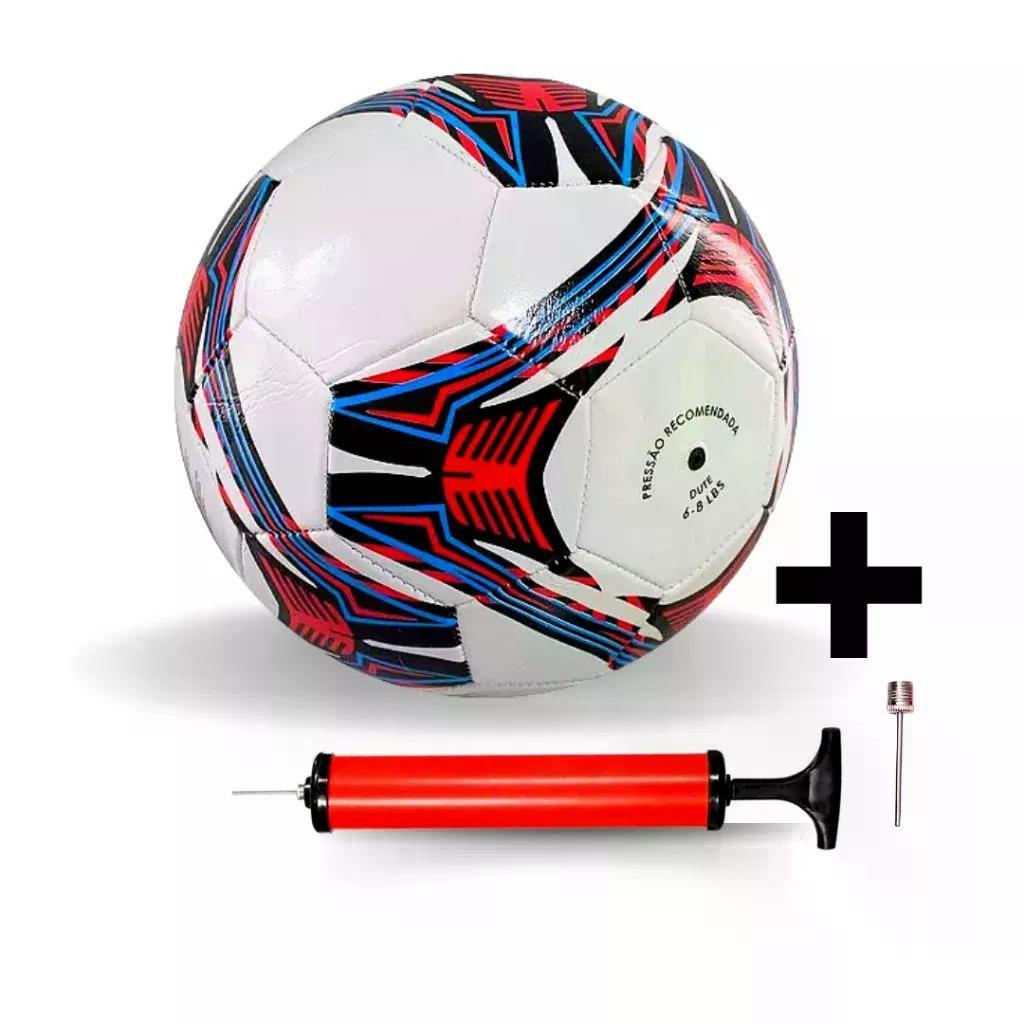 Kit 1 a 5 Bolas de Futebol Nº5 + Bomba – Bola Futebol Campo Quadra Society