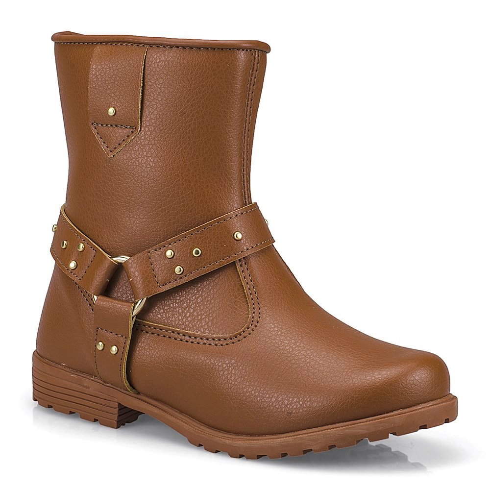 Bota Infantil Feminina Country Star Cano Alto Zíper 77907 Pequito
