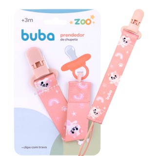 Buba Zoo Prendedor de Chupeta com Trava Gatinho Rosa- Buba em Oferta na Shopee