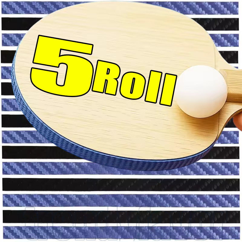 Tira De Proteção Para Raquete De Tênis De Mesa 2/3/5Roll-Faixa Protetora De Fibra De Carbono-Acessórios De Fita Remo De 