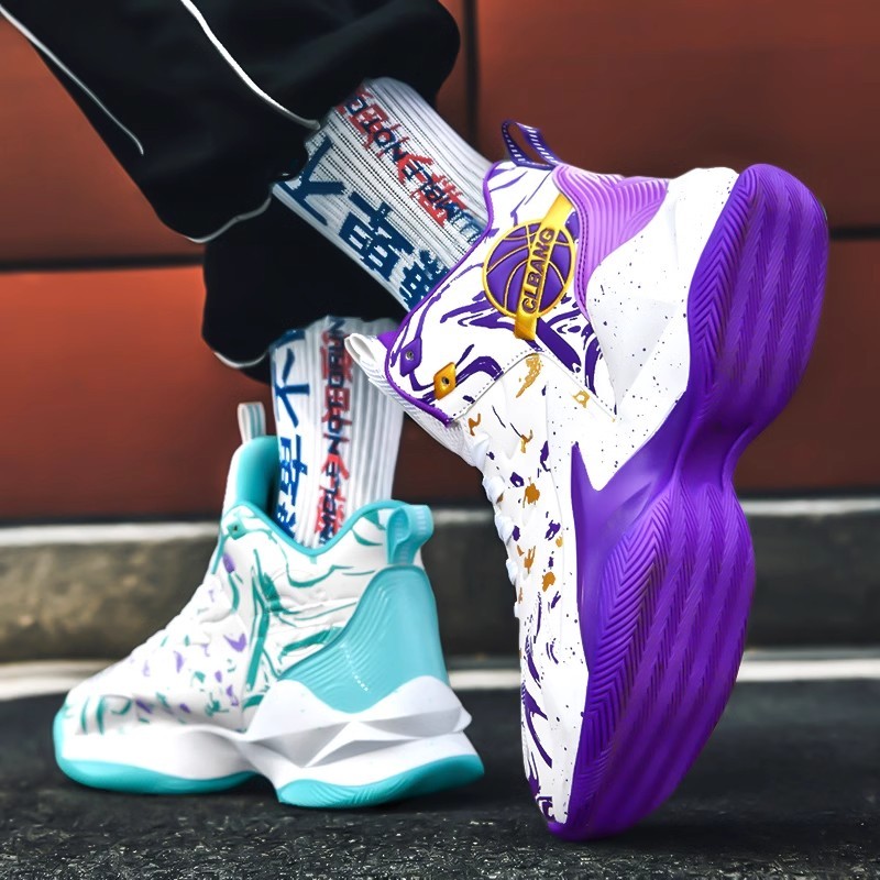 2026 novo estilo pato mandarim tênis de basquete primavera juventude competição dedicado tênis de alta qualidade estudan