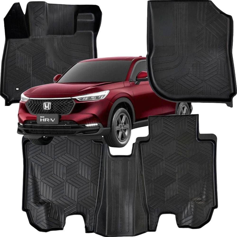 Jogo de Tapete Bandeja HR-V 2023 em Diante 5pc Emborrachado