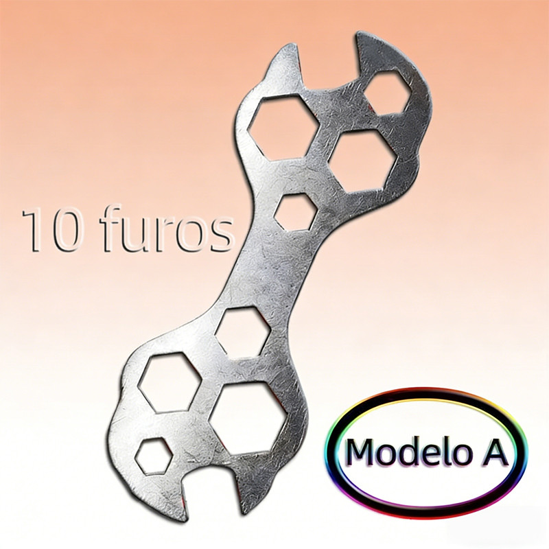 Chave de Boca e Roda para Bicicleta BOM-1243-Chave De Boca E Roda 10 Em 1 Para Bike Acessórios