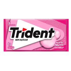 Chiclete Trident Tutti-Frutti Sem Açúcar 8g
