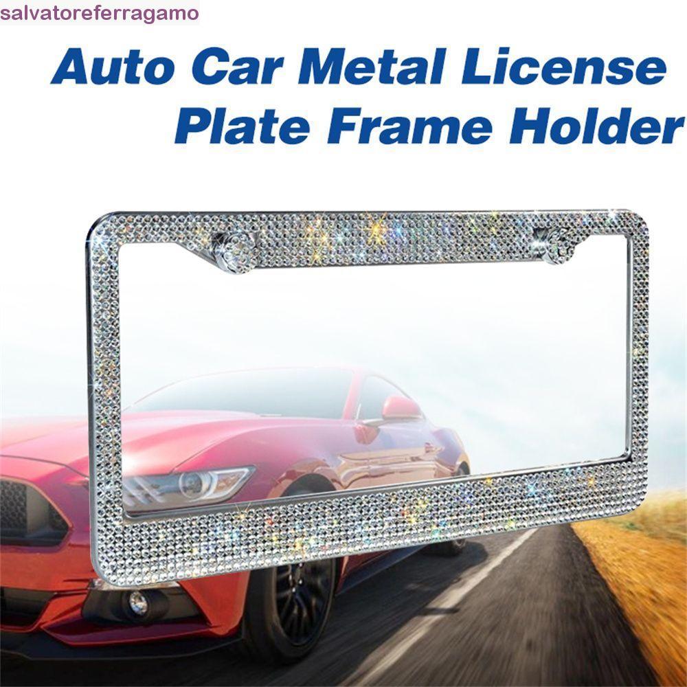 Placa De Quadro De Carro SALVATOREFERRAGAMO Para Acessórios Canadá Strass Cristal Bling Licença