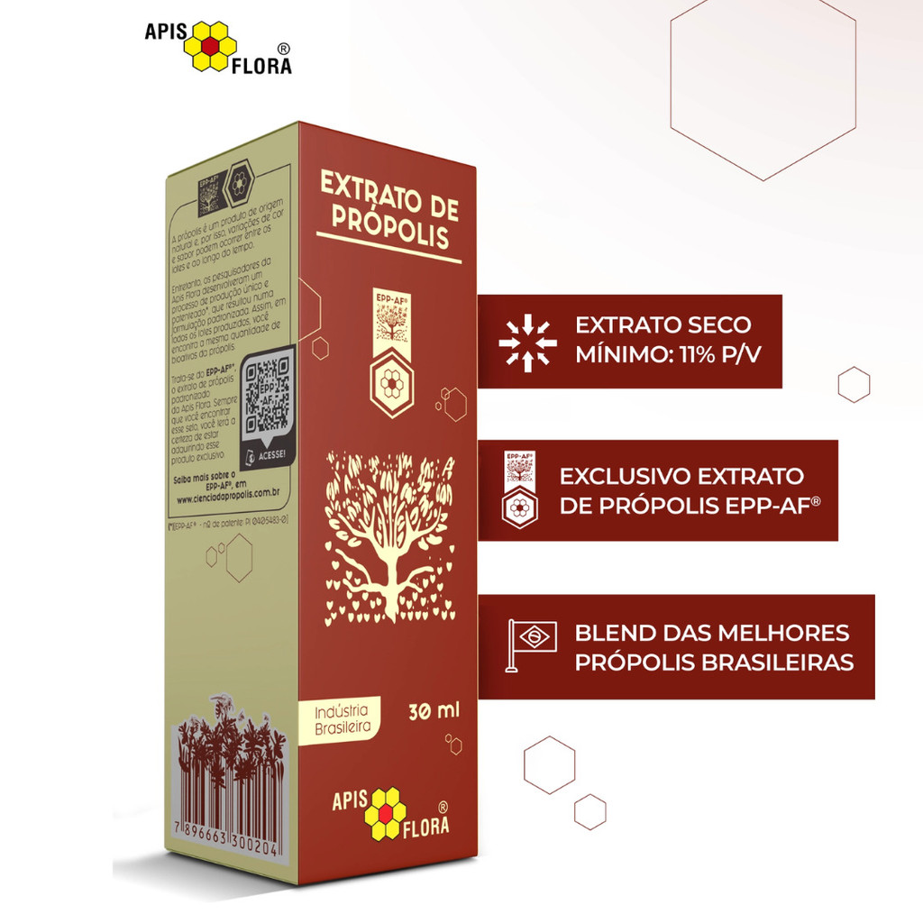 Kit com 5 Extrato de Própolis 30ml - Apis Flora — imagem 2 de 2