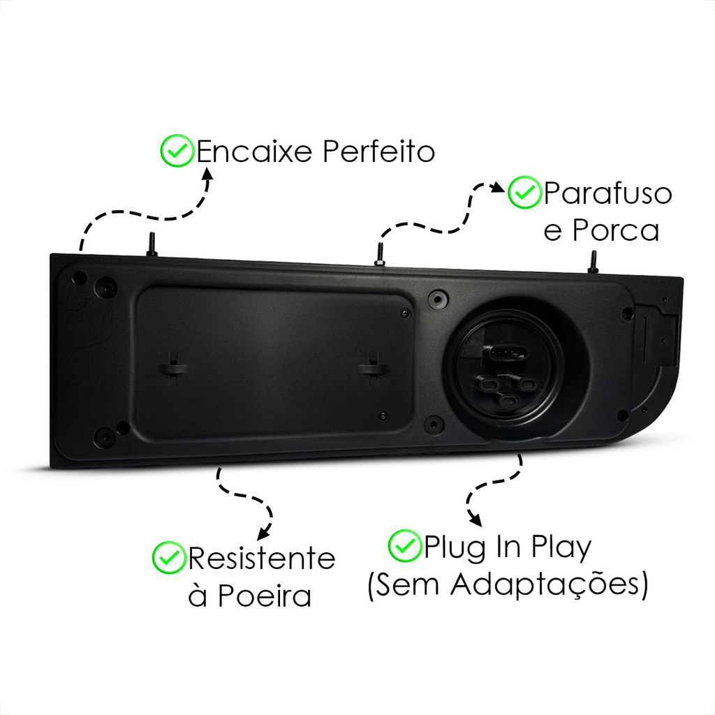 Par Lanterna Traseira Sinaleira Com Suporte Completa Randon Após 2013 Led Caminhão Baú Carreta 12v 24v — imagem 2 de 2