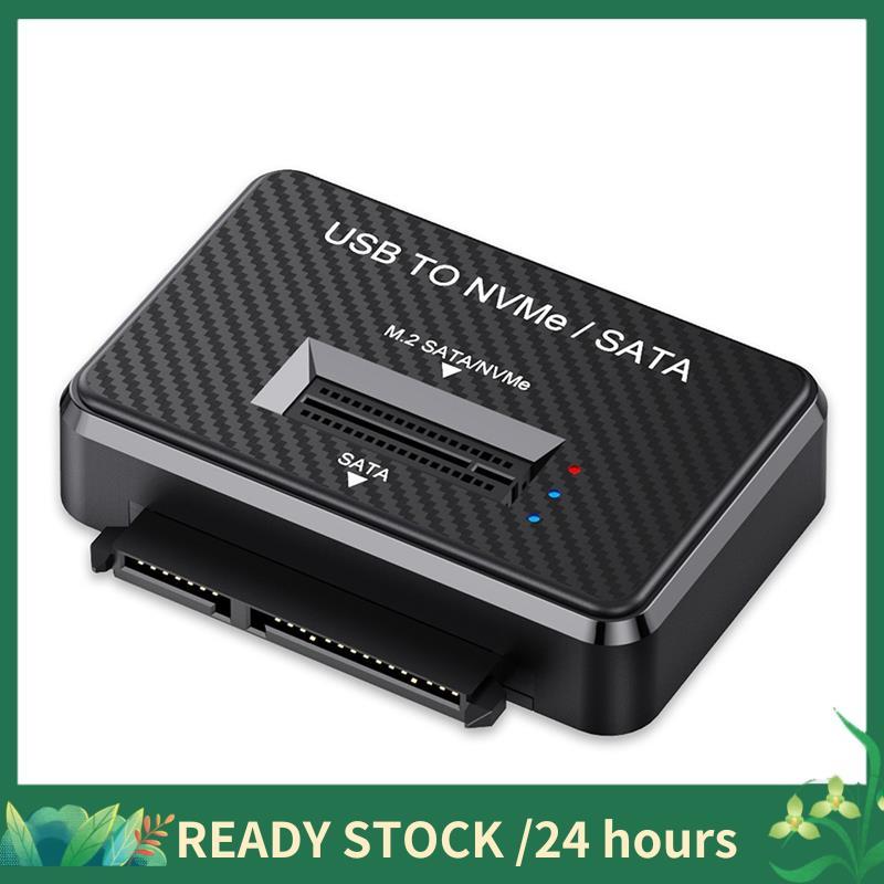 Leitor De Unidade De Estado Sólido M . 2 NVMe/Cartão SSD De Doca Externa 2 Em 1 Gabinete