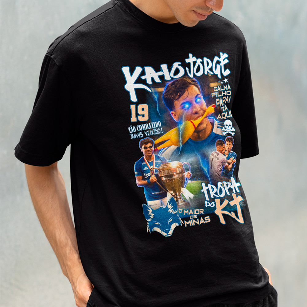 Camisa Masculina Kaio Jorge Bootleg Cabuloso Raposa Futebol Jogador Camiseta Algodão Premium