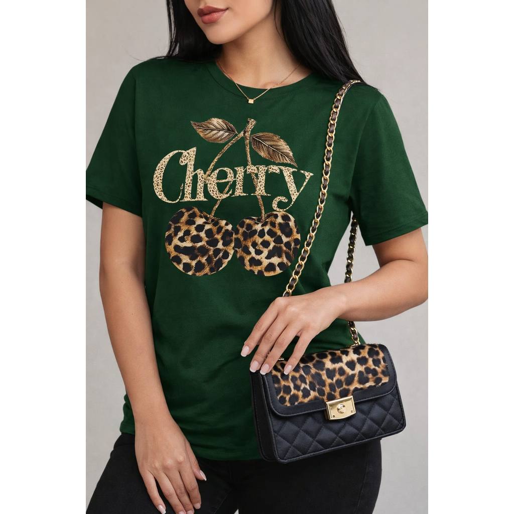 Tshirt Feminina Tendencia Moda Blogueira Camiseta Feminina Cereja Camisa Cereja Blusa Feminina