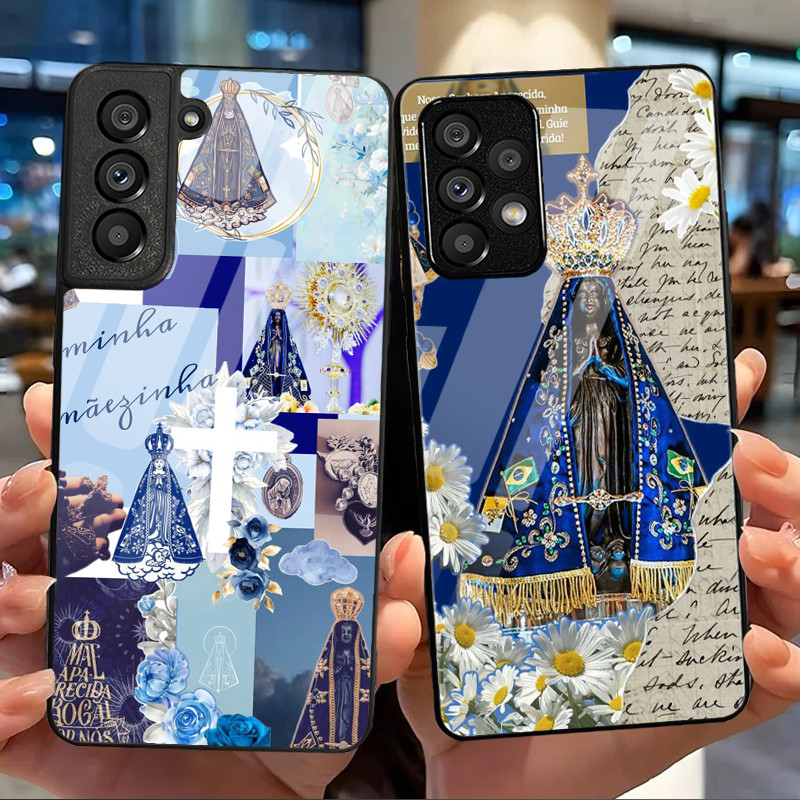 Nossa Senhora Da Aparecida 11 Capa De Telefone De Vidro Para Samsung Galaxy S9 Plus S10 S10e S20 FE S20 S21 S22 S23 S23
