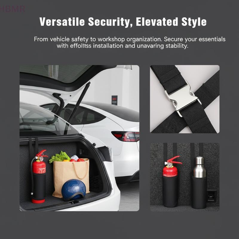 [HBMR] Bolsa De Armazenamento Universal Para Porta-Malas De Carro Organizador De Tecido Oxford Extintor De Incêndio Equi