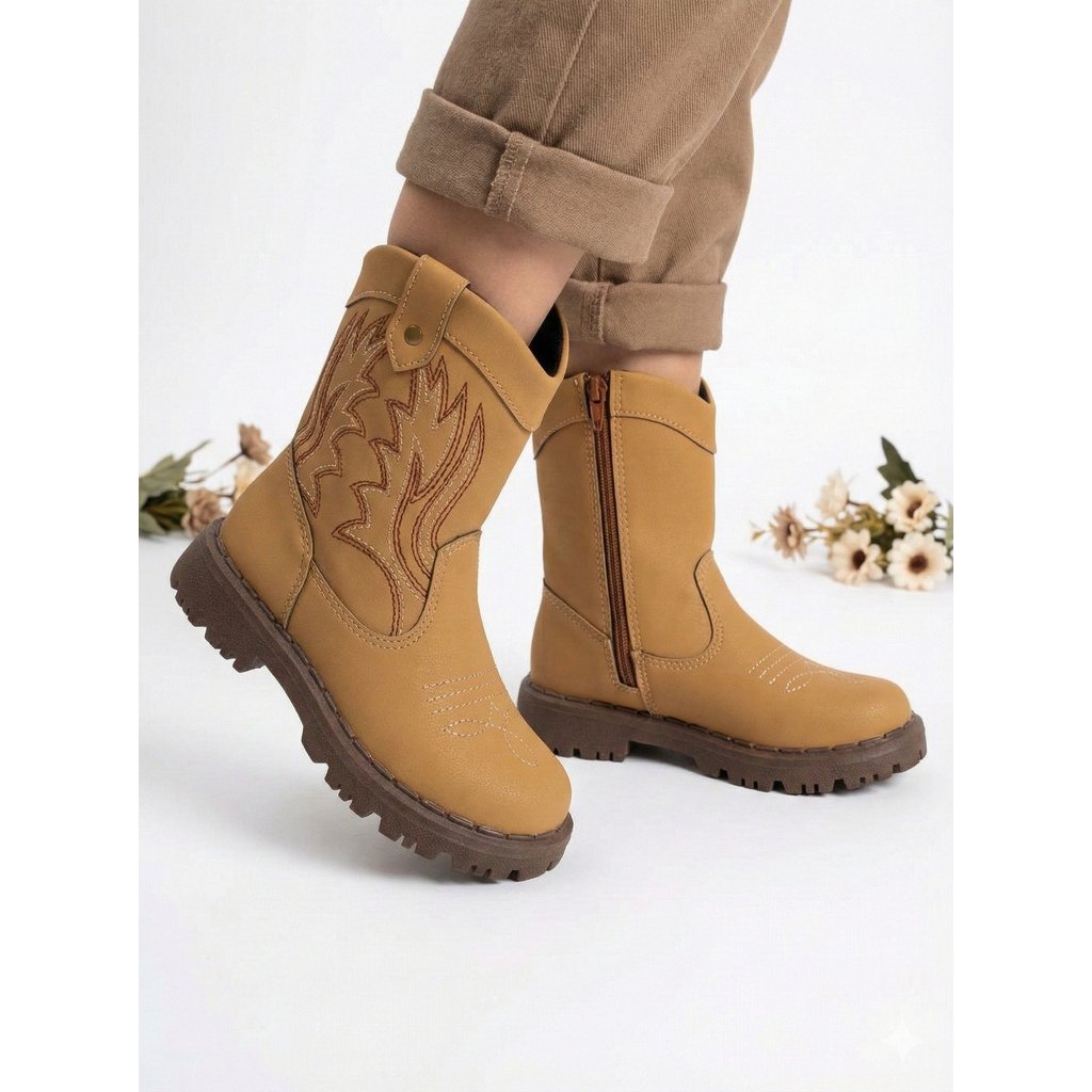 Bota Texana Nilqi Country Mostarda Menino Country