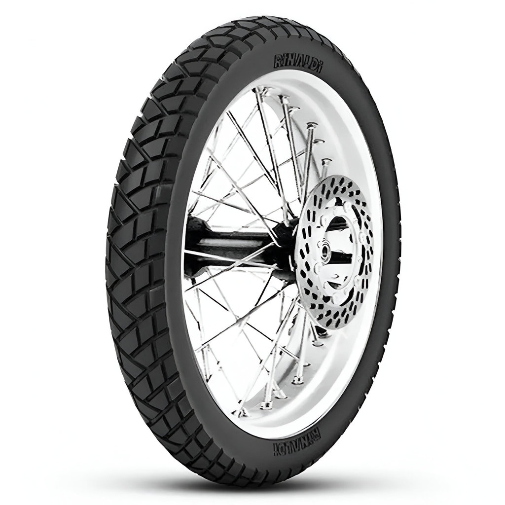 Pneu Rinaldi 90/90-21 R34 Dianteiro XRE300 Sahara Lander Falcon Tornado Tenere XT Uso Com Câmara