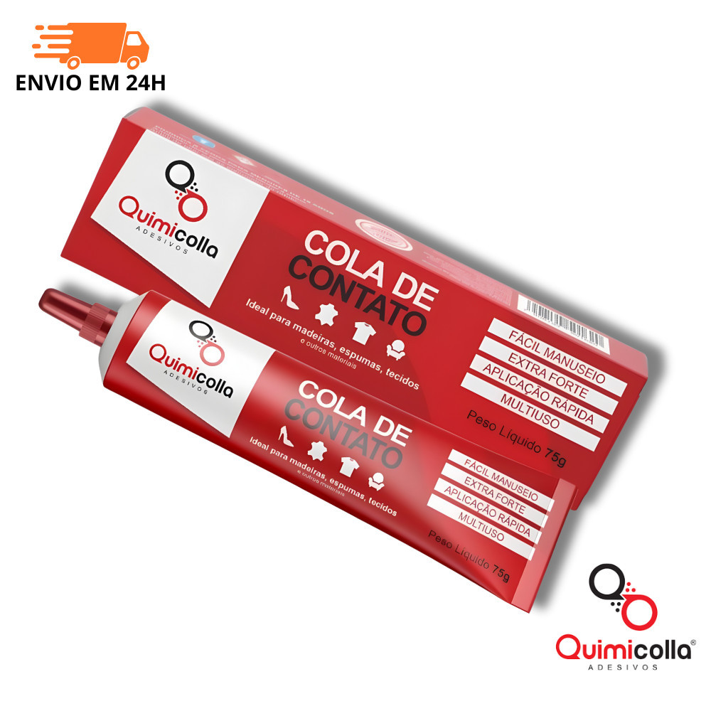 TOP Cola De Sapateiro Bisnaga 75g - Quimicolla - Cola de Contato Tipo Cascola