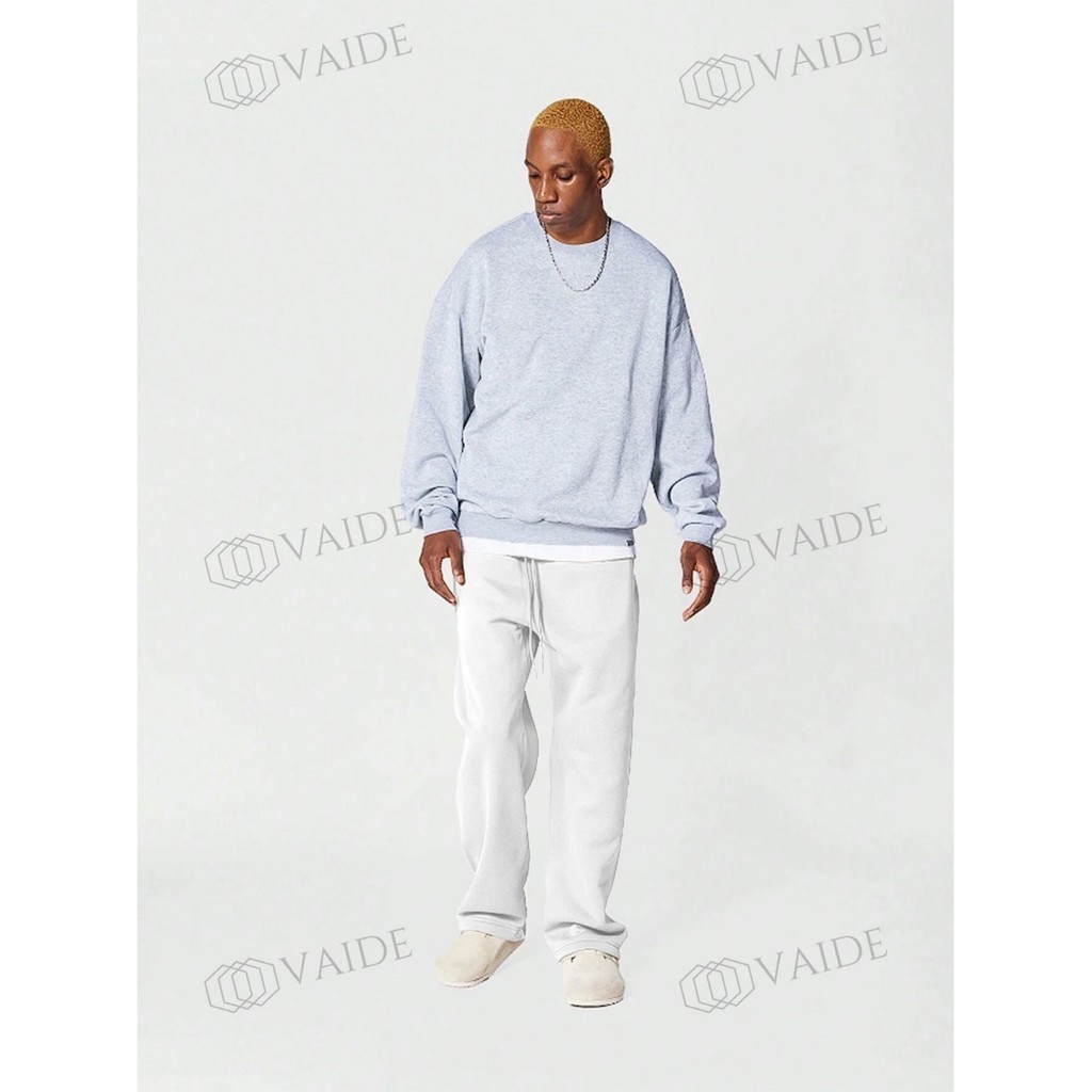 Calça Moletom LIsa Wide Leg Masculina Casual Confortável Flanelado Premium Calças Atacado