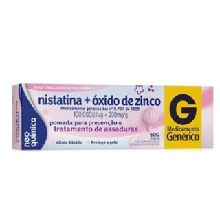 Nistatina + Óxido de Zinco Neo Química 60g em Oferta na Shopee