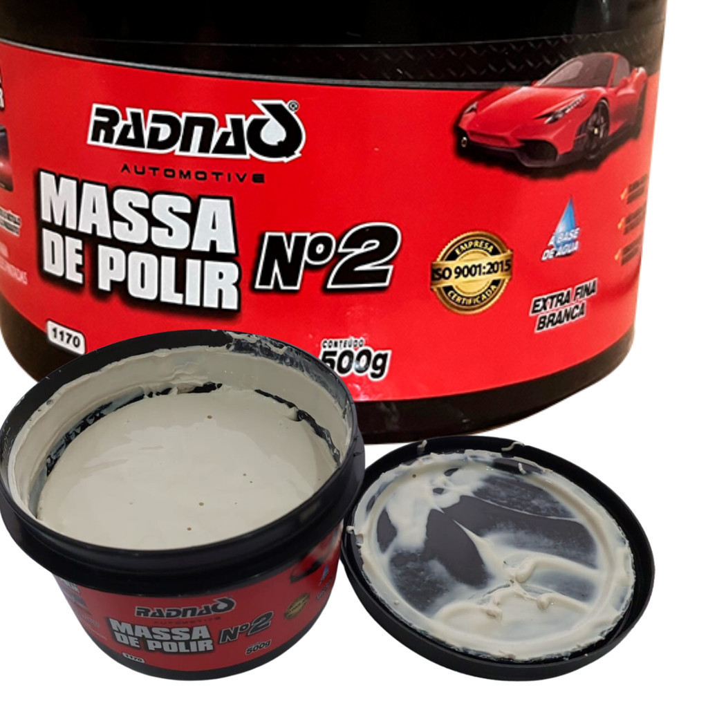 Massa Para Polir N2 Tira Riscos Da Brilho e Tira Manchas Radnaq