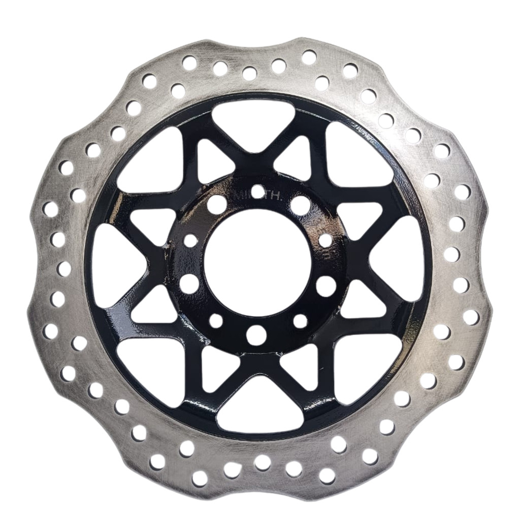 Disco De Freio Dianteiro Honda NXR Bros 160 150 125 Xre 190 / 190 ABS Esportivo Preto Wave Margarida