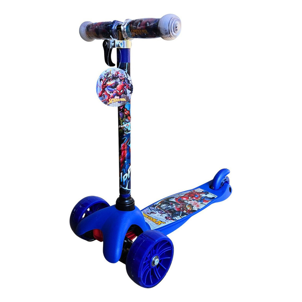 Patinete Homem Aranha com 3 Rodas Com Led - Rodão Truck