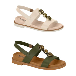 Sandália Modare Ultraconforto Feminina Flat Pedraria Papete Anatomica Ultraleve calce fácil
