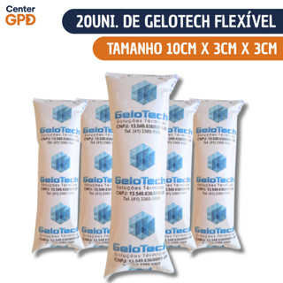 Kit Gelo em gel artificial flexivel reutilizável 45 ml gelox bolsa de gelo Gelotech para Alimentos Medicamentos e Perecí em Oferta na Shopee