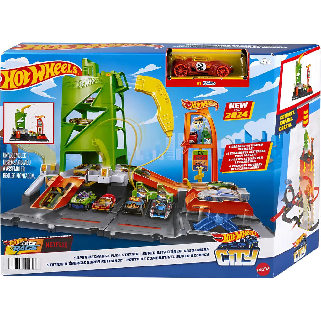 HTN79 HOT WHEELS CITY PISTA SUPER POSTO DE GASOLINA