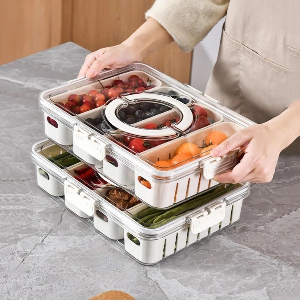 Organizador De Geladeira Kit Potes Hermeticos Escorredor Multiuso Cozinha Alimentos Carnes Legumes Sale em Oferta na Shopee