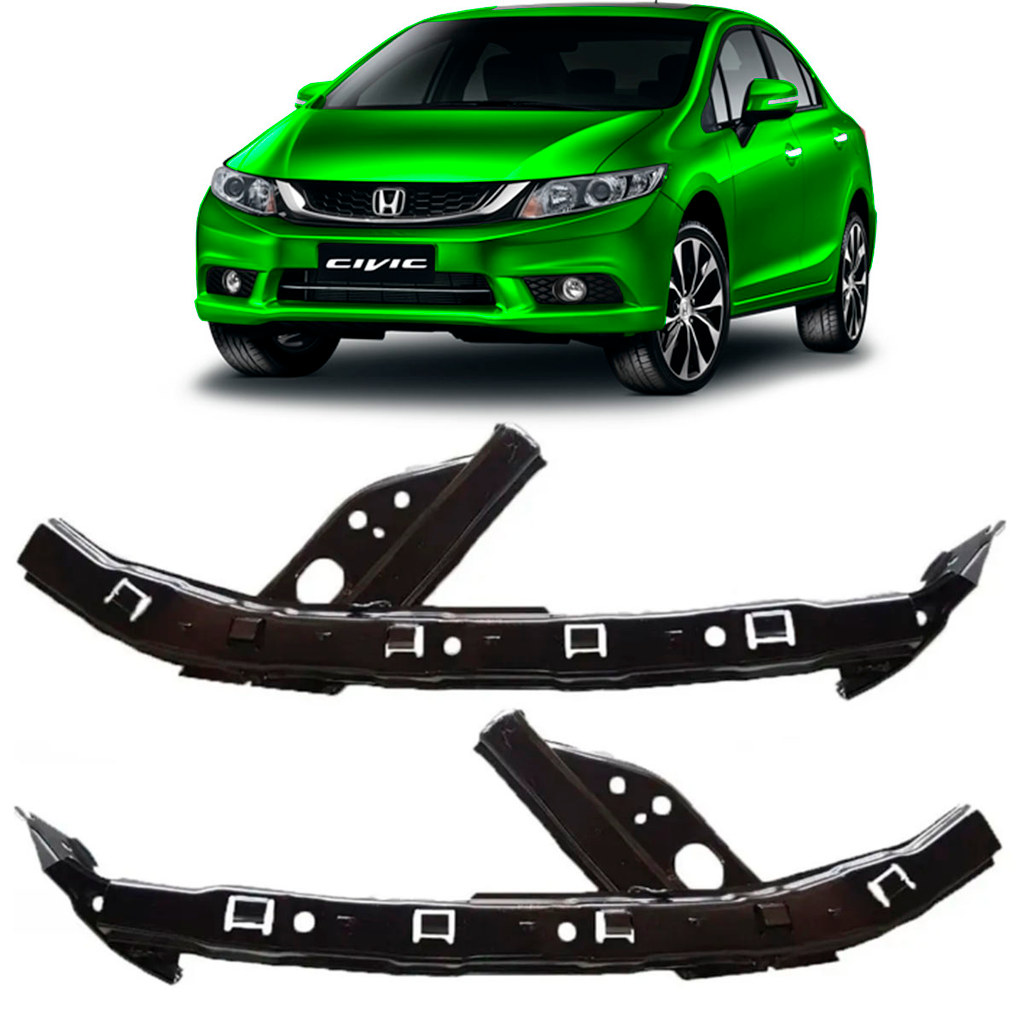 par suporte guia farol dianteiro honda civic new civic 2012 2013 2014 2015 2016