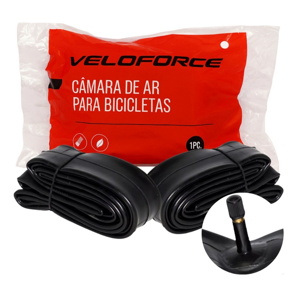 Par Câmara Aro 20 Veloforce Para Bicicleta BMX 20x1.75 Schrader em Oferta na Shopee