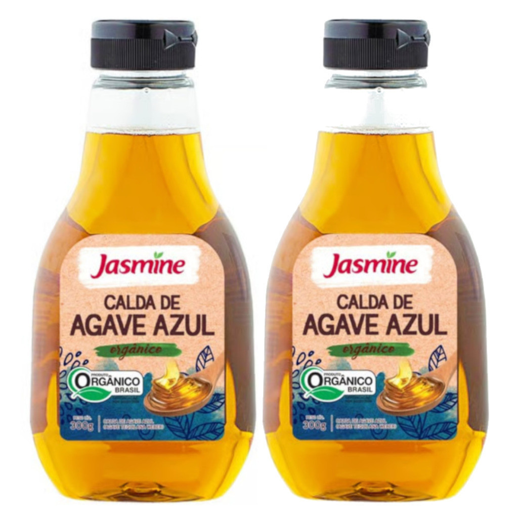 Kit 2 Calda De Agave Azul - Orgânico Sem Glúten - Jasmine - 330g