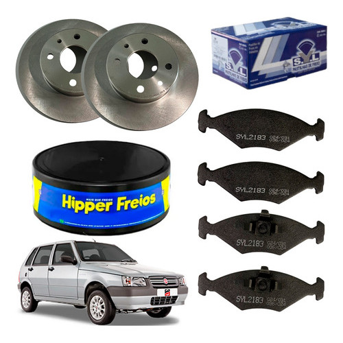 Kit Disco E Pastilha Uno Mille 1.0 2009 2010 2011 2012/2013. em Oferta na Shopee